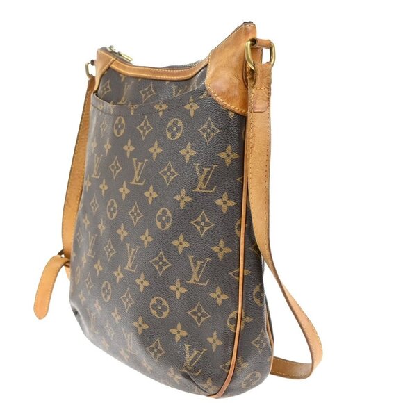 LOUIS VUITTON Odeon MM Shoulder Bag Monogram Leather Brown France M56389 83KB326 - Picture 2 of 16